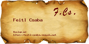 Feitl Csaba névjegykártya